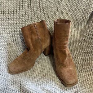 Topshop Brown Ankle Boots